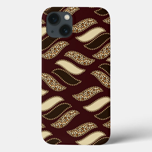 Coques Case-Mate iPhone Motif africain de la peau de guépard (Verso)