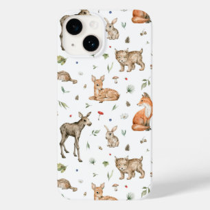 Coque Pour iPhone 14 Motif animal de bois mou