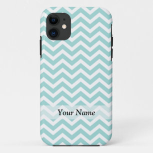 Etui iPhone Case-Mate Motif Aqua et chevron gris