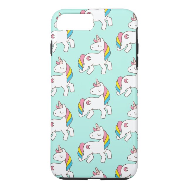 Coques Case-Mate iPhone Motif Aqua Unicorn (Dos)