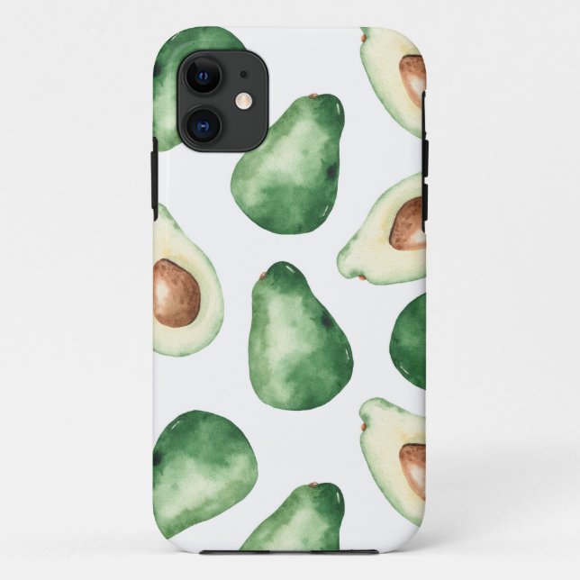 Coques Case-Mate iPhone Motif Aquarelle Avocado (Dos)