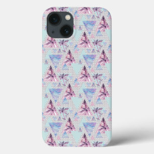 Case-Mate iPhone Case Motif Aquarelle rose et bleu palmier