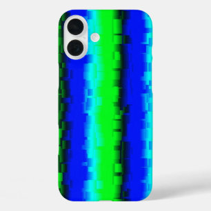 Coques iPhone 16 Plus Motif arc-en-ciel bleu vert 3D