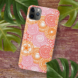 Case-Mate iPhone Case Motif artistique floral abstrait rose corail rouge
