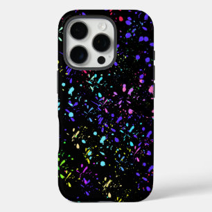 Coques iPhone 16 Pro Motif artistique sur noir