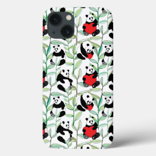 Case-Mate iPhone Case motif aux charmants pandas au coeur