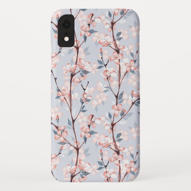 Coques Case-Mate iPhone Motif aux délicates fleurs de sakura printanière (Dos)