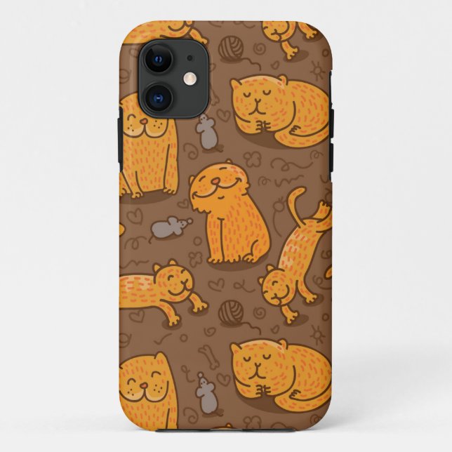 Coques Case-Mate iPhone Motif avec des chats (Dos)