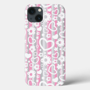 Etui iPhone Case-Mate Motif avec des coeurs et des fleurs