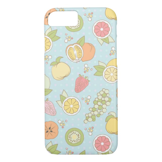 Coques Case-Mate iPhone Motif avec des fruits et des baies (Dos)