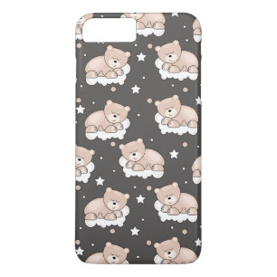 Coque iPhone 8 Plus/7 Plus motif avec le petit sommeil d'ours