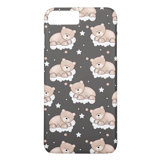 Coques Case-Mate iPhone motif avec le petit sommeil d'ours (Dos)