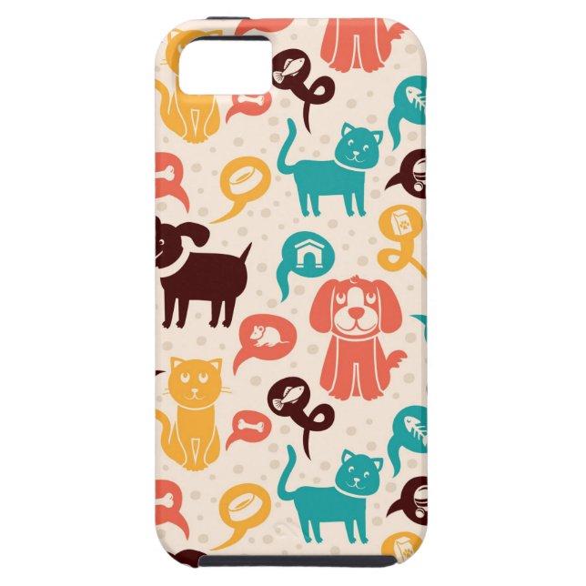Coques Case-Mate iPhone Motif avec les chats et les chiens drôles (Dos)