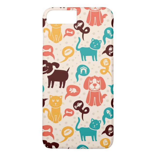 Coques Case-Mate iPhone Motif avec les chats et les chiens drôles (Dos)