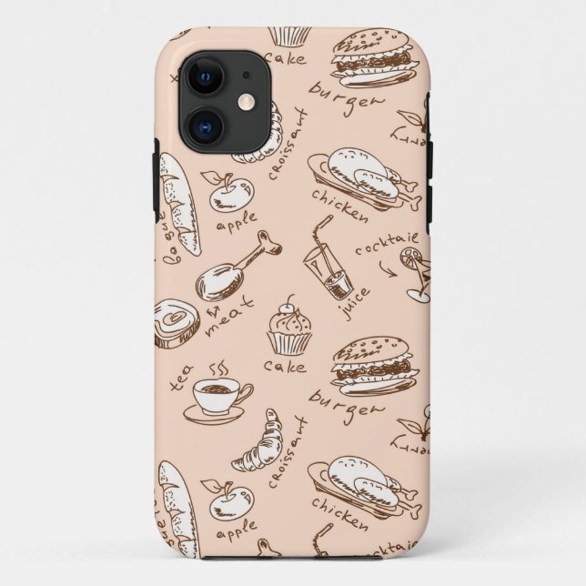 Coques Case-Mate iPhone Motif avec nourriture (Dos)