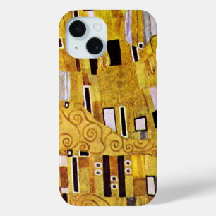 Coque Pour iPhone 15 Motif baiser de Gustav Klimt, Art Nouveau