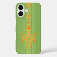 Motif baroque à fleurs avec bordure V2020