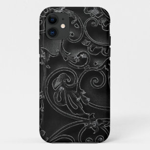 Coques Pour iPhone Motif baroque gothique noir