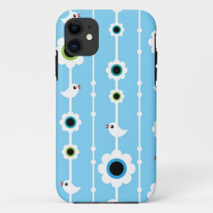 Case-Mate iPhone Case motif bleu d'oiseau et de fleurs