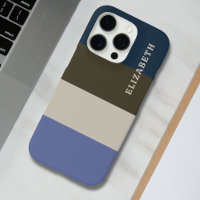 Motif Bleu et Brown rayures