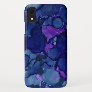 Case-Mate iPhone Case Motif bleu et pourpre frais d'éclaboussure d'encre