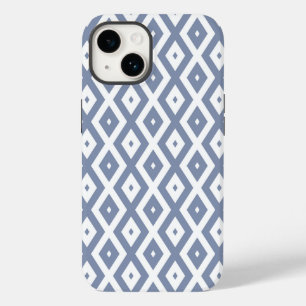 Coque Pour iPhone 14 Motif bleu gris et blanc