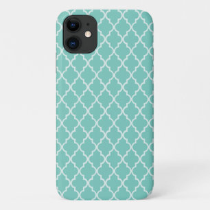Etui iPhone Case-Mate Motif calme et paisible : Monnaie, Quatrefoil blan