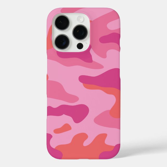 Coques Case-Mate iPhone Motif Camo rose clair (Verso)