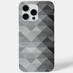 Coque iPhone 15 Pro Max Motif carré géométrique triangle gris