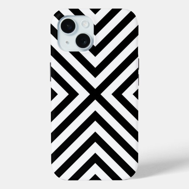 Coques Case-Mate iPhone Motif Chevron Abstrait moderne (Verso)