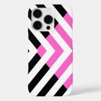 Motif Chevron en rose et noir