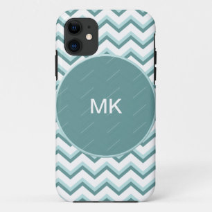 Coque Case-Mate Pour iPhone Motif Chevron ZigZag dans Mint Green
