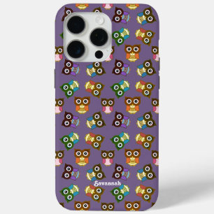 Coque iPhone 15 Pro Max Motif Chouette couleur mignonne Choisir la couleur