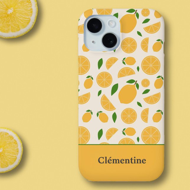 Coques Case-Mate iPhone Motif citron (Lemon Pattern Phone Case)