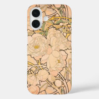 Motif Classique Art Nouveau de jardin de pivoines