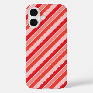 Coque Pour iPhone 16 Motif classique rouge orange jama rayures