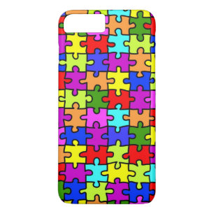 Coque Case-Mate Pour iPhone Motif coloré de puzzle denteux d'arc-en-ciel