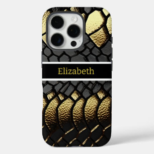 Coques iPhone 16 Pro Motif complexe de la peau d'un serpent
