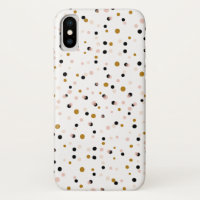 Motif Confetti moderne rose et or