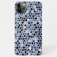 Motif cool en verre teint bleu