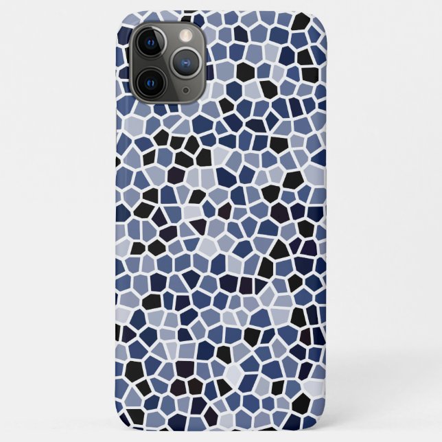 Coques Case-Mate iPhone Motif cool en verre teint bleu (Dos)