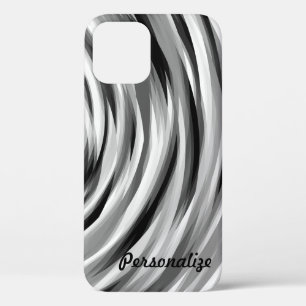 Case-Mate iPhone Case Motif cool Silver Black Stripy