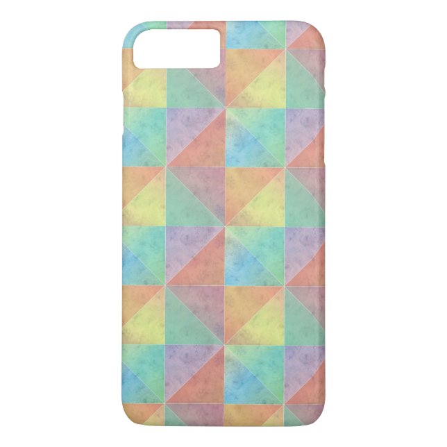 Coques Case-Mate iPhone Motif couleur aquarelle Triangles (Dos)