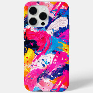 Coque iPhone 15 Pro Max motif coups de pinceaux