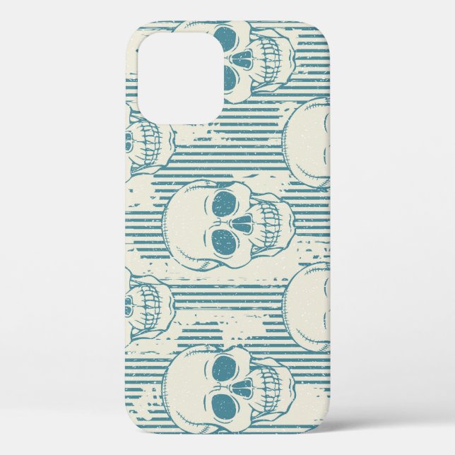 Coques Case-Mate iPhone Motif crâne : Motif libre sans couture (Verso)