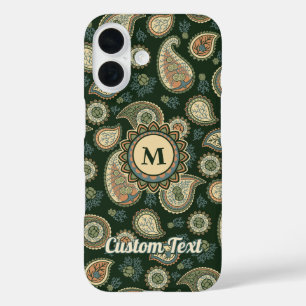 Coque Pour iPhone 16 Motif Cypress Paisley