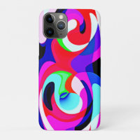 Motif d'abstractions colorées