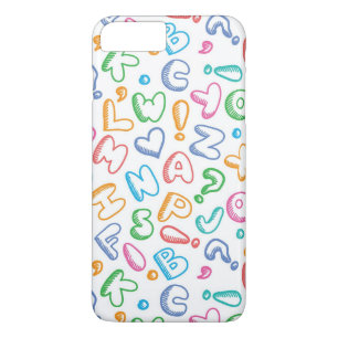 Coque iPhone 8 Plus/7 Plus motif d'alphabet