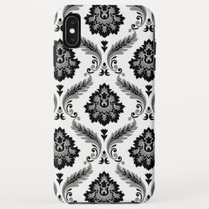 Case-Mate iPhone Case Motif Damassé Rococo Gris Noir Blanc