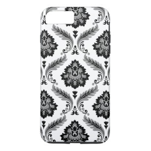 Case-Mate iPhone Case Motif Damassé Rococo Gris Noir Blanc